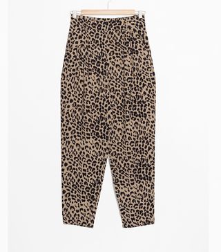 & Other Stories + Printed Tapered Trousers
