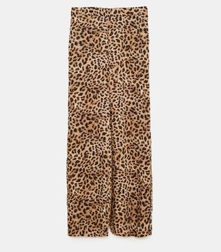 Zara + Leopard-Print Trousers