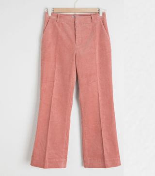 & Other Stories + Cropped Wide Corduroy Trousers