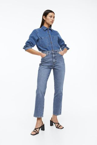 H&M + Vintage Mom Fit Ultra High Ankle Jeans