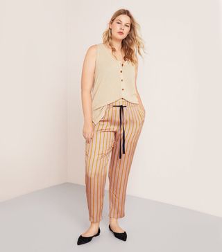 Violeta + Striped Baggy Trousers