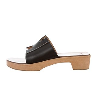 Hermès + Leather Slide Sandals (Size 39)
