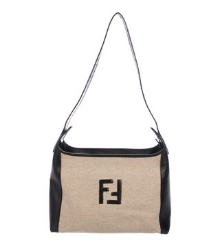 Fendi + Leather-Trimmed Shoulder Bag