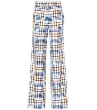 Victoria Beckham + Wool and Mohair Plaid Pants