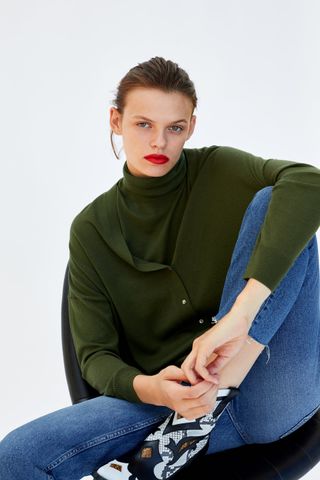 Zara + Limited Edition Merino Cardigan