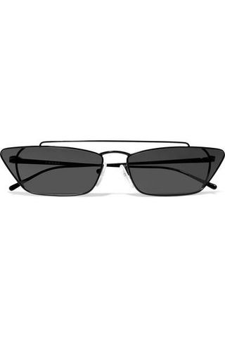 Prada + Cat-Eye Metal Sunglasses