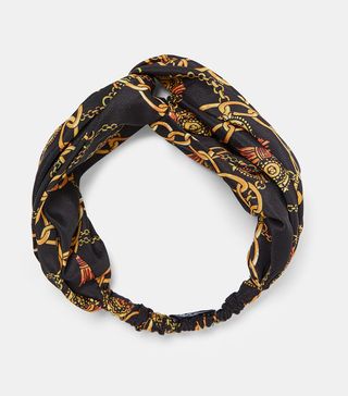 Zara + Chain-Print Headband