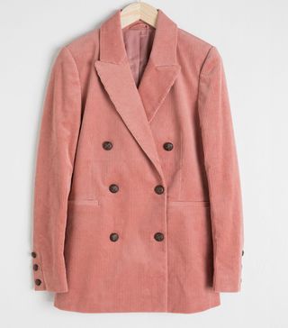 & Other Stories + Double-Breasted Corduroy Blazer