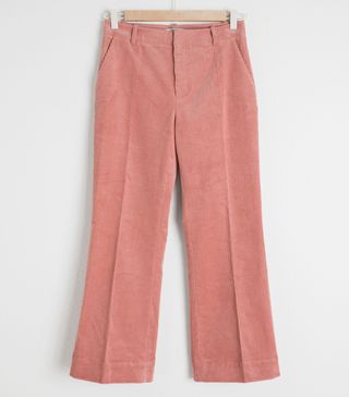 & Other Stories + Cropped Wide Corduroy Trousers