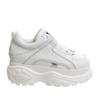 Buffalo + 1339 White Leather Sneaker