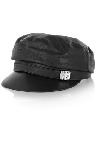 Gucci + Embellished Leather Cap