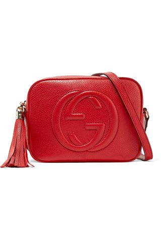 Gucci + Soho Disco Textured-Leather Shoulder Bag