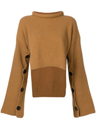 Erika Cavallini + Cropped Rib-Knit Sweater