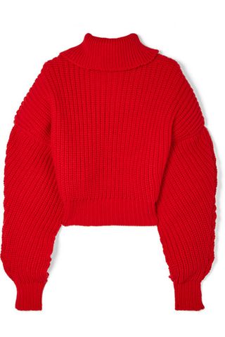 A.W.A.K.E. + Cropped Oversized Turtleneck Sweater