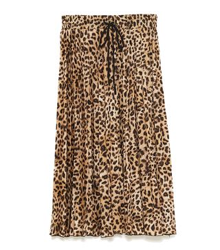 Zara + Leopard-Print Skirt