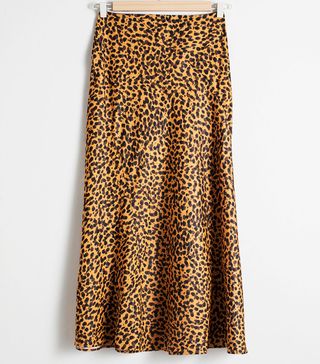 & Other Stories + Leopard Print Midi Skirt
