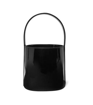 Staud + Bissett Patent-Leather Bucket Bag