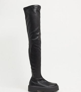 ASOS Design + Katie Chunky Over the Knee Boots