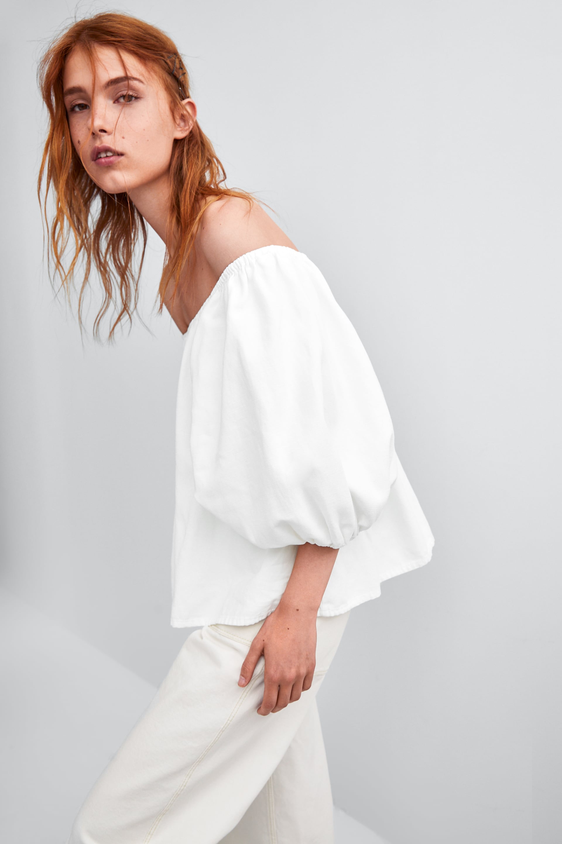 Zara + Off-the-Shoulder Top