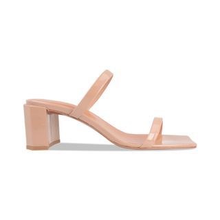 By Far + Tanya Nude Patent Leather