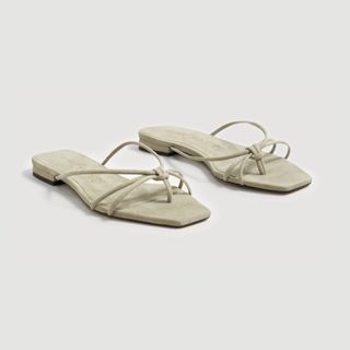 Mango Committed + Leather Strap Sandals