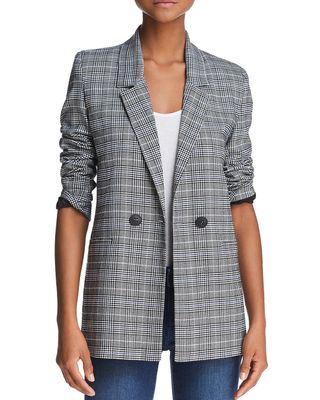 Anine Bing + Madeleine Plaid Blazer