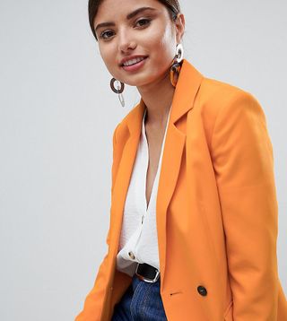 Missguided + Button Detail Tailored Blazer