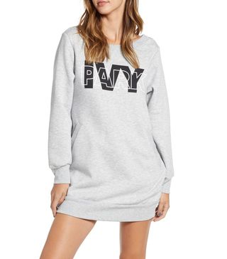 Ivy Park + Layered Logo Sweatshirt Dress