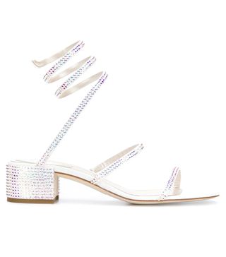 Rene Caovilla + Crystal Embellished Sandals