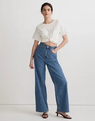 Madewell + Superwide-Leg Jeans in Lessard Wash