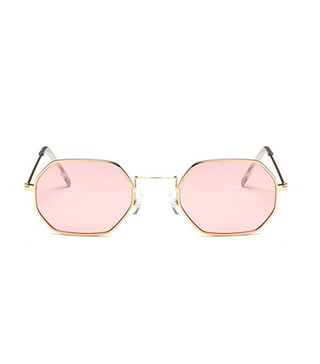 Kebinai Sunglasses + Rose Gold Transparent Sunglasses