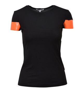 Helmut Lang + Shiny Cuff T-Shirt Black