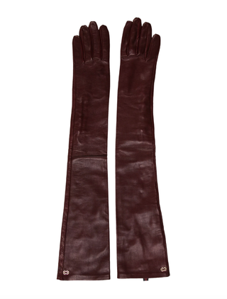 Escada + Long Leather Gloves