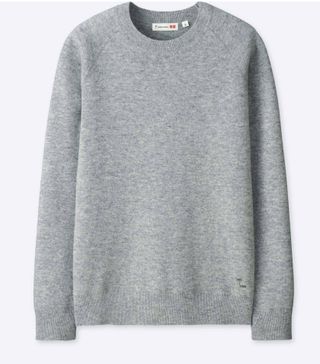 Uniqlo + Cashmere Crewneck Long-Sleeve Sweater