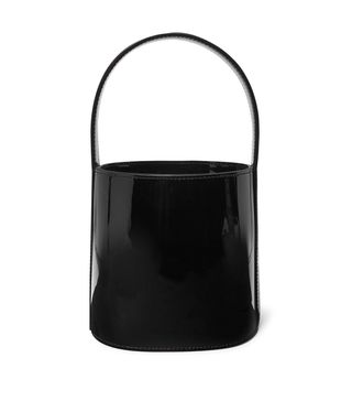 Staud + Bissett Patent-Leather Bucket Bag