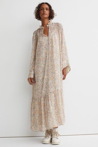 H&M + Long Chiffon Dress