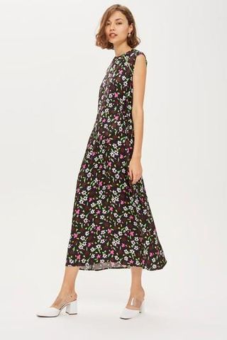 Topshop + Ditsy Print Midi Dress by Boutique
