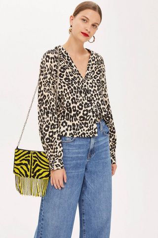 Topshop + Leopard Print Shirt