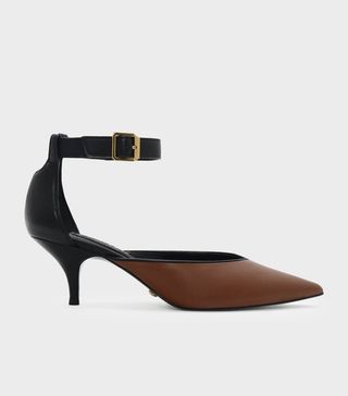 Charles & Keith + Ankle Strap Leather Heels