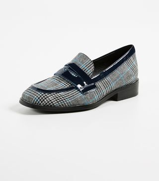 Jeffrey Campbell + Hornsby Plaid Loafers