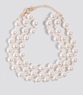 Na-Kd + Oversize Layered Pearl Necklace