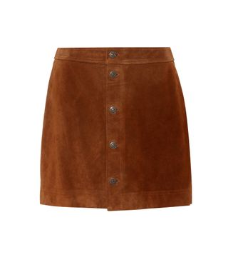 Polo Ralph Lauren + Suede Miniskirt