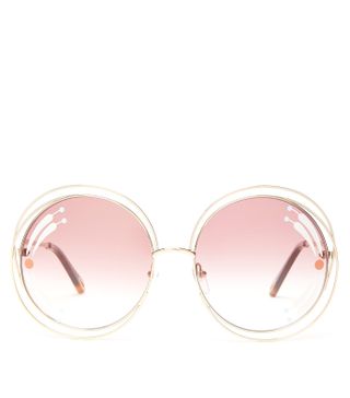 Chloé + Carlina Round-Frame Sunglasses