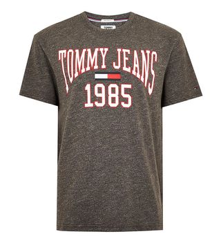 Tommy Jeans + Grey College T-Shirt