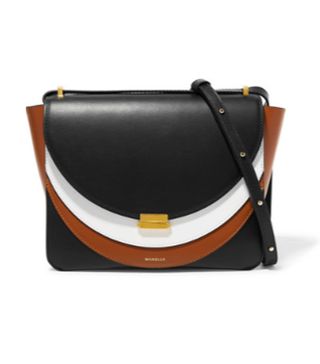 Wandler + Luna Color-Block Leather Shoulder Bag