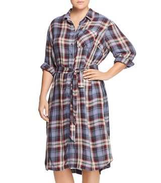 Seven7 Jeans + Plaid Shirt Dress