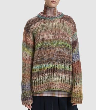 Acne Studios + Long Open-Knit Sweater