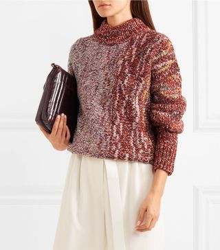 Victoria Beckham + Ribbed Wool-Blend Sweater