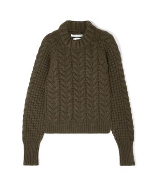 Cecilie Bahnsen + Selma Cable-knit Merino Wool-blend Sweater