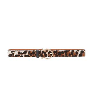 Maison Boinet + Leopard Print Leather Belt